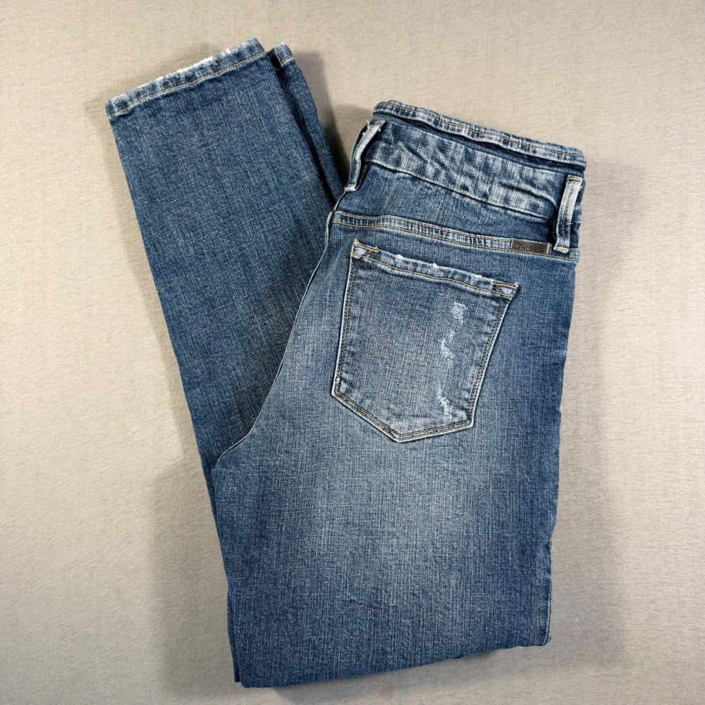 KanCan Women Medium Wash Distressed High Rise Skinny Jeans KC8671M Size 9 28